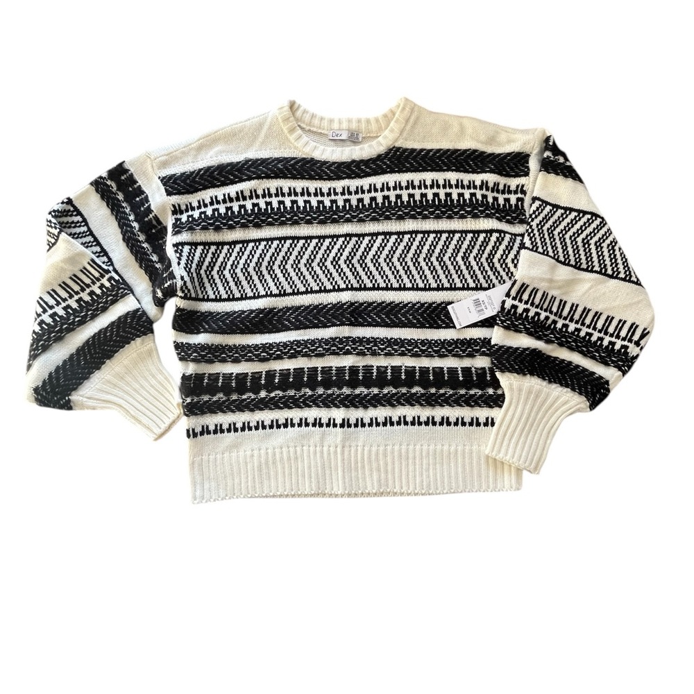 NWT Women’s Dex Sweater in Black and Creamy White in Size XS. - Picture 1 of 12